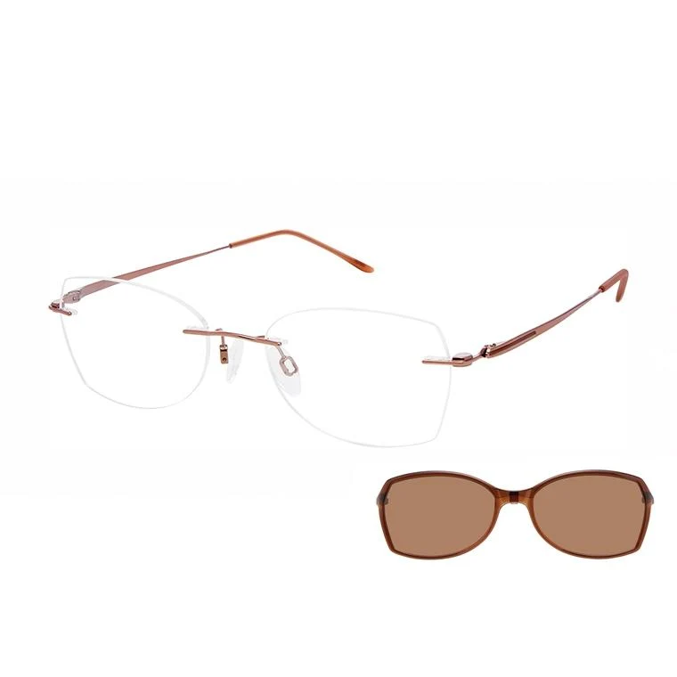 Charmant Pressure Mount TI16733 Eyeglasses - Image 3