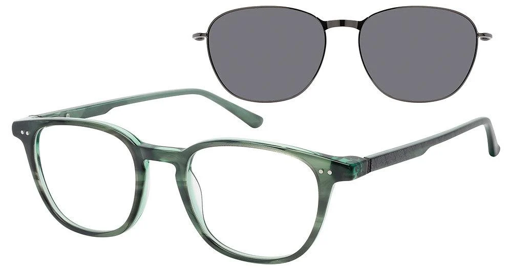Revolution REV-JEREMY-w/Clip Eyeglasses