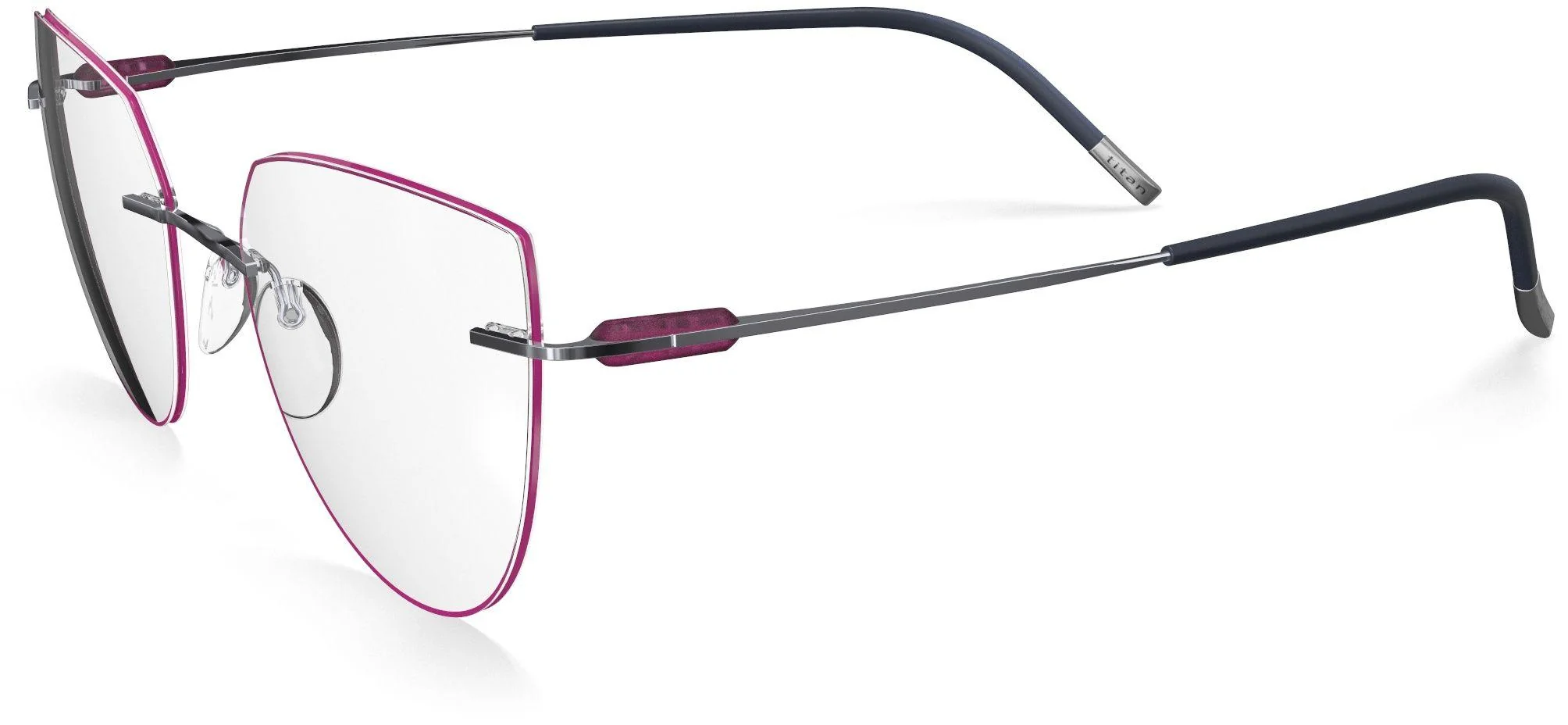 Silhouette Purist Color Groove Demo Rimless 5561 Eyeglasses - Image 117