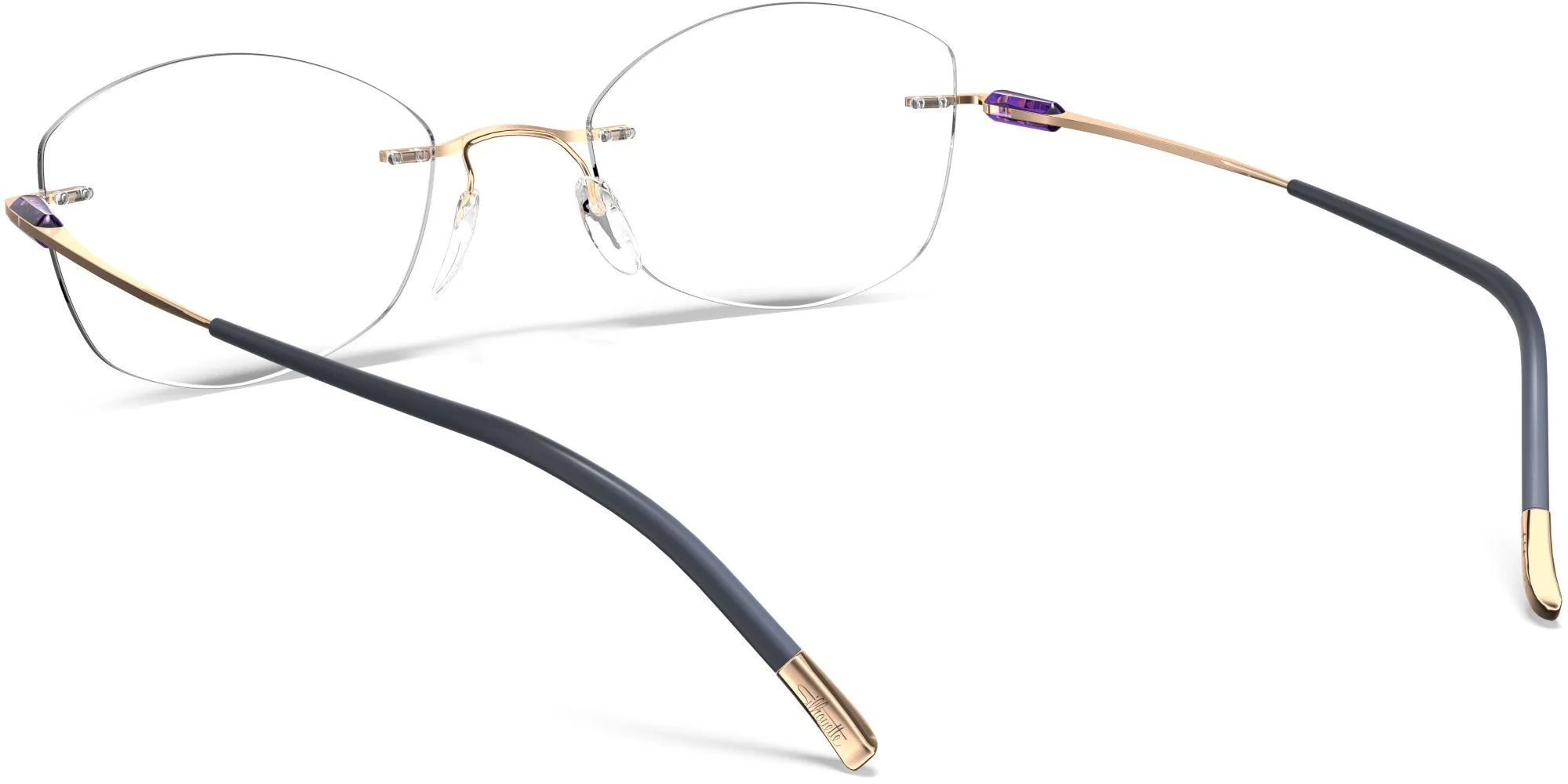 Silhouette Purist Color Groove Demo Rimless 5561 Eyeglasses - Image 56