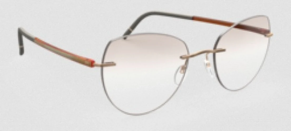 Silhouette The Wave Color Groove Demo Rimless 5567 Eyeglasses - Image 102