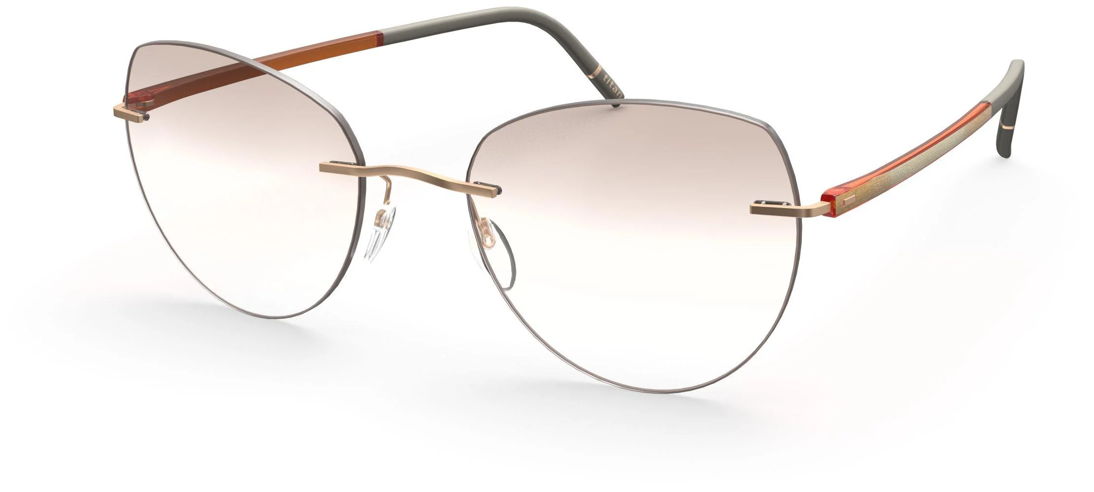 Silhouette The Wave Color Groove Demo Rimless 5567 Eyeglasses - Image 104