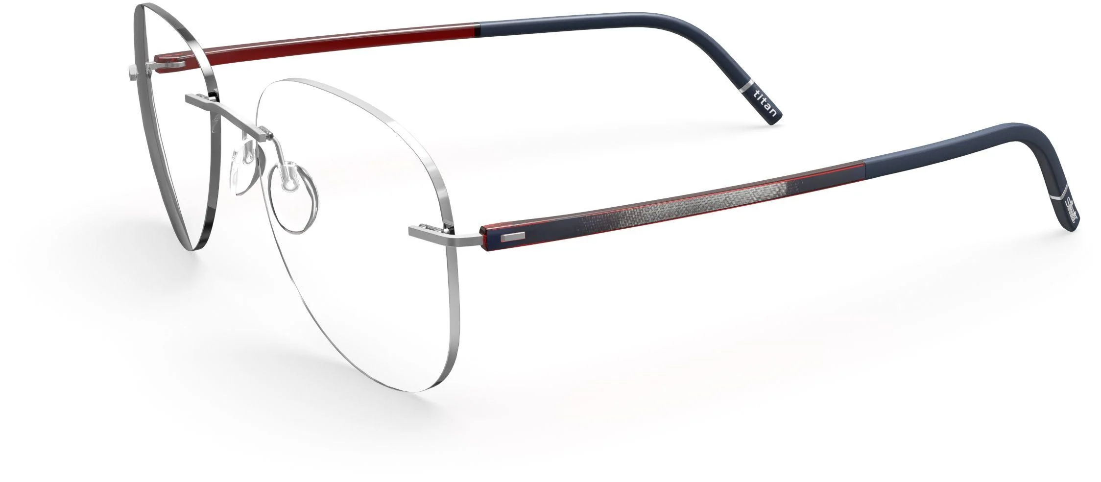 Silhouette The Wave Color Groove Demo Rimless 5567 Eyeglasses - Image 14