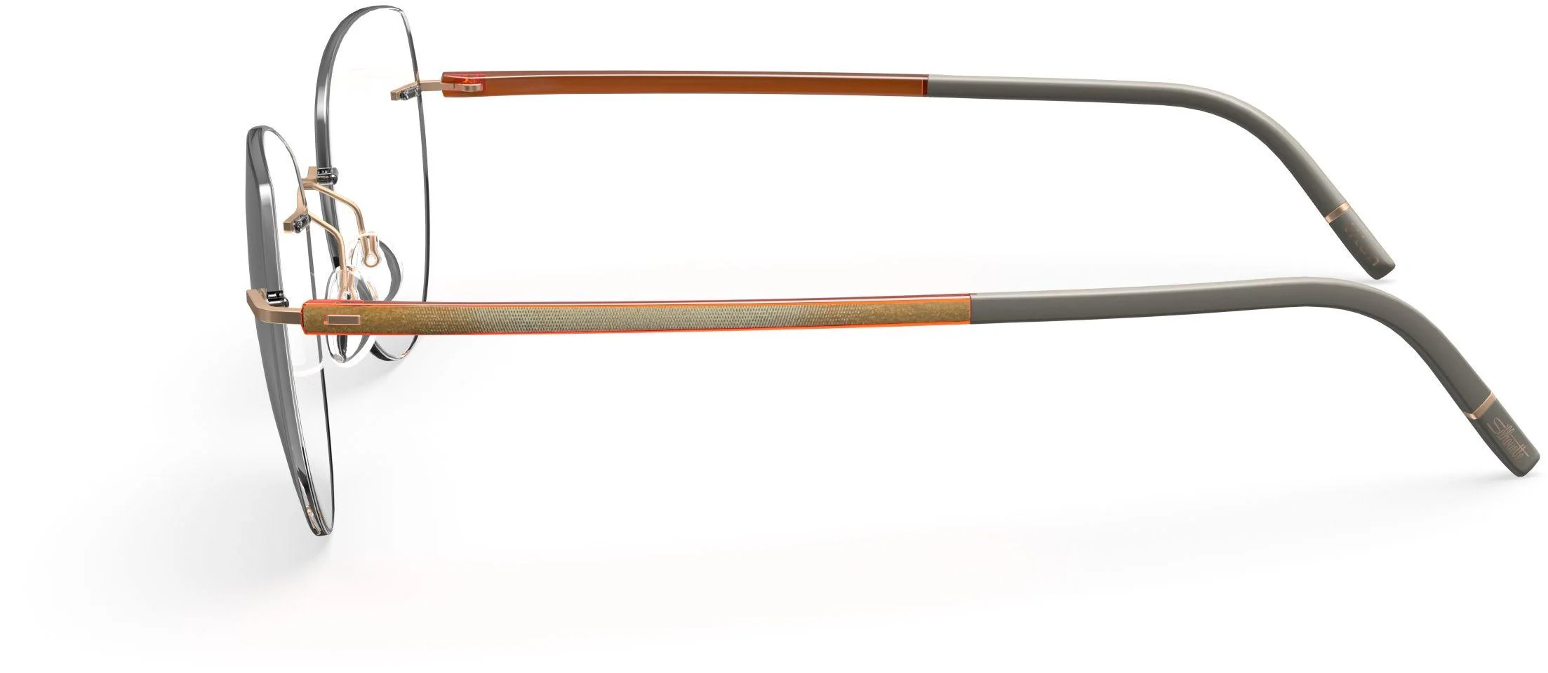 Silhouette The Wave Color Groove Demo Rimless 5567 Eyeglasses - Image 47