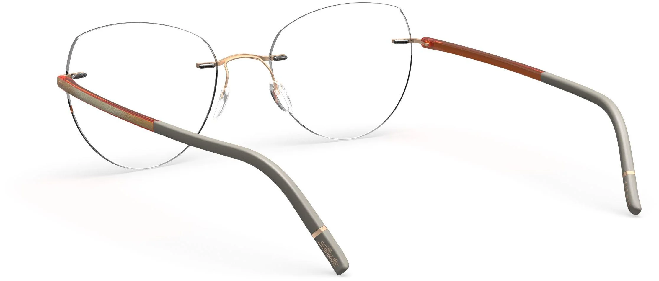 Silhouette The Wave Color Groove Demo Rimless 5567 Eyeglasses - Image 49