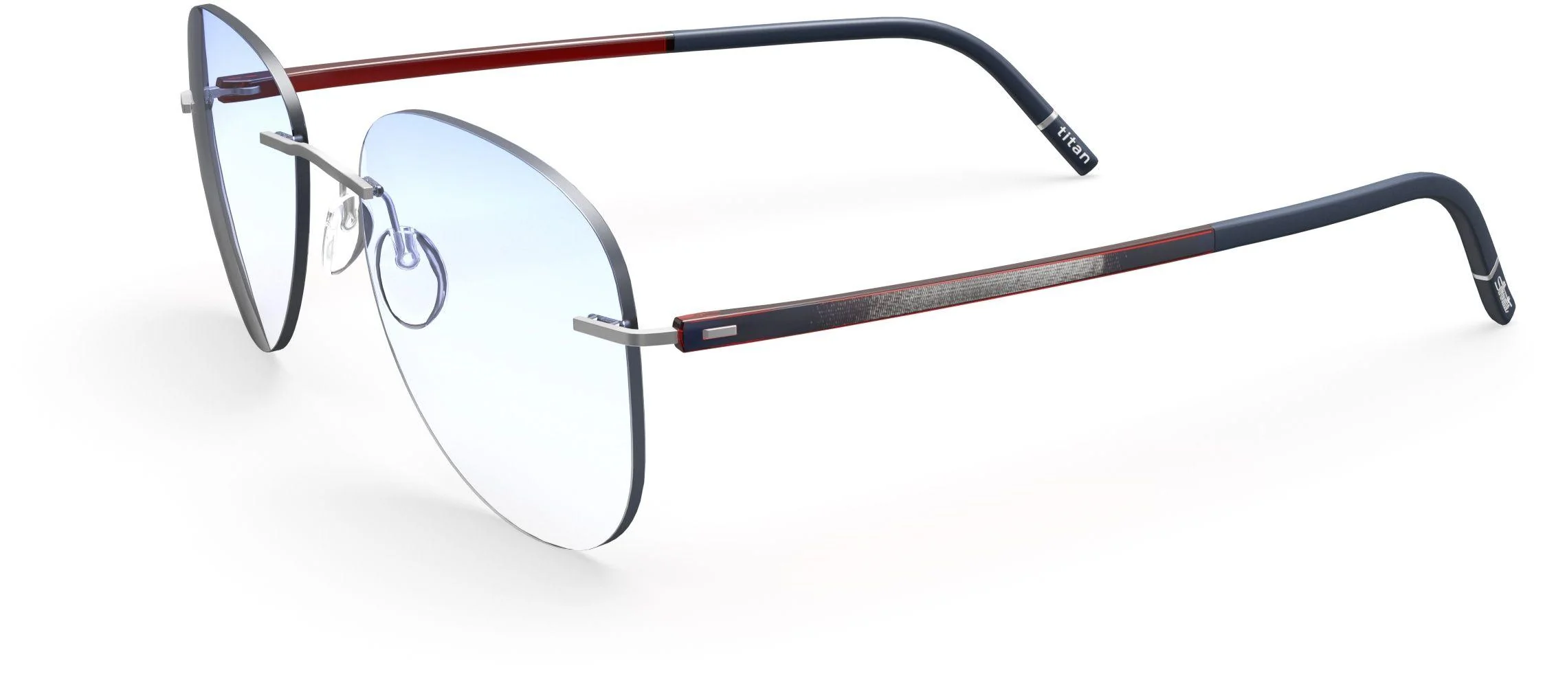 Silhouette The Wave Color Groove Demo Rimless 5567 Eyeglasses - Image 97