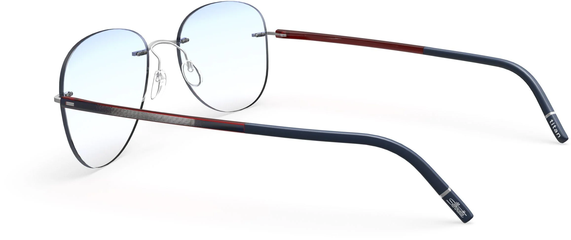 Silhouette The Wave Color Groove Demo Rimless 5567 Eyeglasses - Image 99