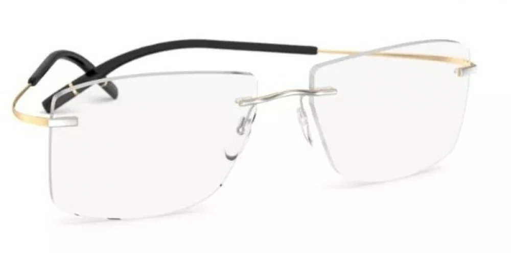 Silhouette TMA The Icon Gold Edition Demo Rimless 5539 Eyeglasses - Image 3