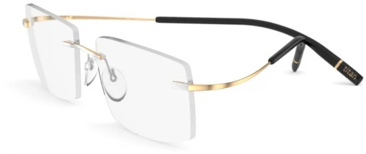 Silhouette TMA The Icon Gold Edition Demo Rimless 5539 Eyeglasses - Image 7