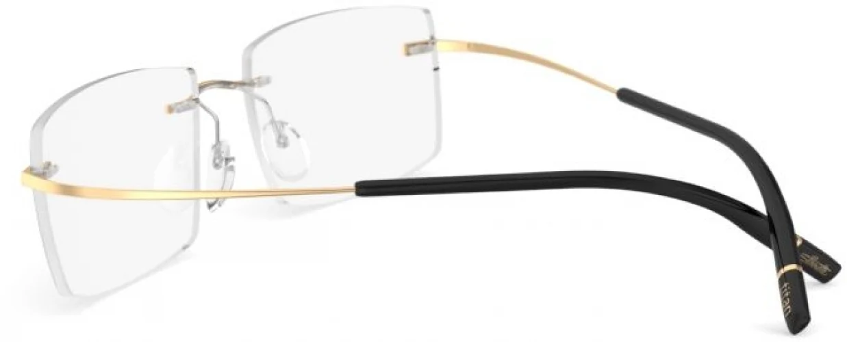 Silhouette TMA The Icon Gold Edition Demo Rimless 5539 Eyeglasses - Image 9